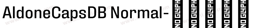 AldoneCapsDB Normal字体转换
